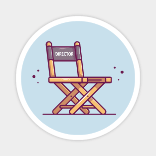 Chair Director Movie Cartoon Magnet